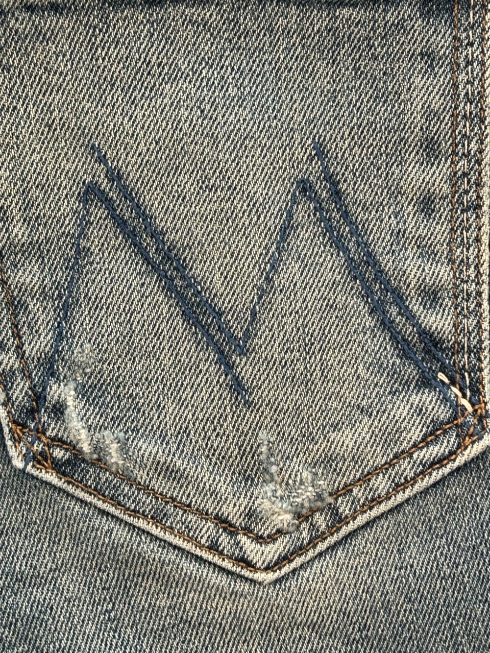Mother jeans Trickster skimp fray thrill seeker wash raw hem grunge edgy chic 24 - Picture 10 of 15